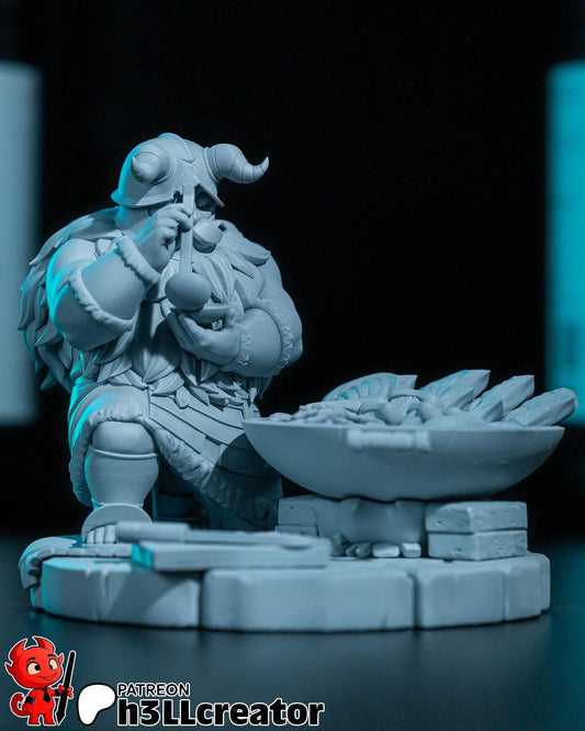 Senshi Figure - Delicious in Dungeon - resin tabletop miniature alternate angle