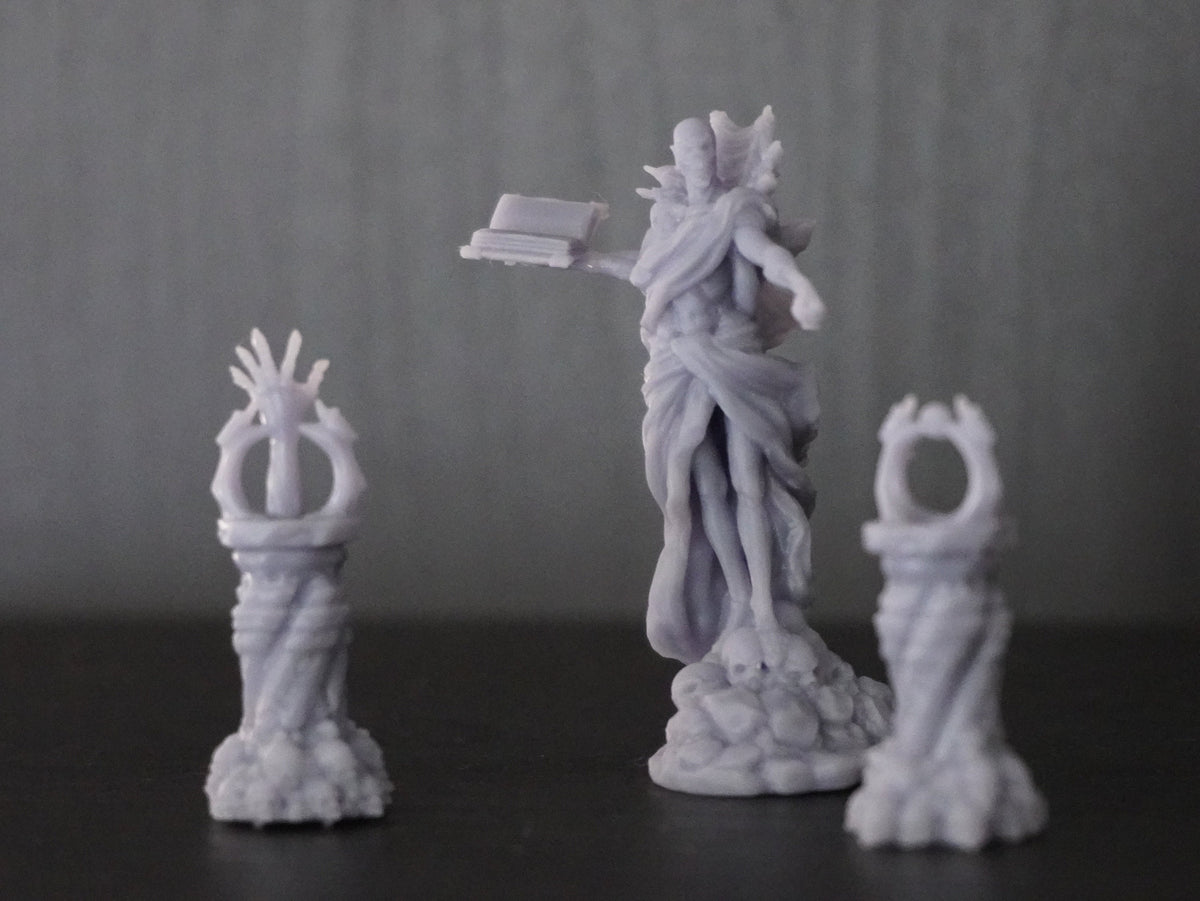 Vecna Miniature - resin tabletop miniature front view