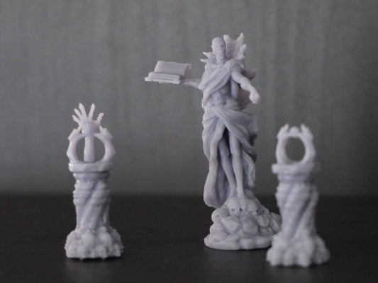 Vecna Miniature - resin tabletop miniature front view