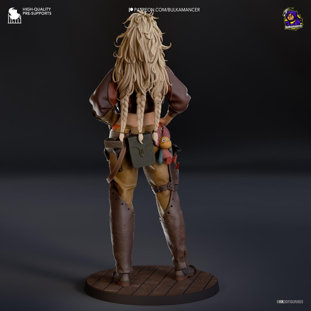 Gemma Figure - Monster Hunter Wilds - 3D printed miniature detail view
