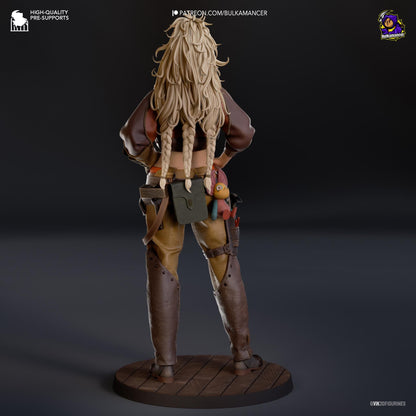 Gemma Figure - Monster Hunter Wilds - 3D printed miniature detail view