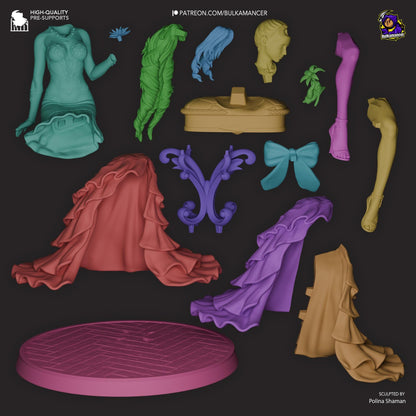 Aerith Figure - Final Fantasy VII - resin miniature view 8