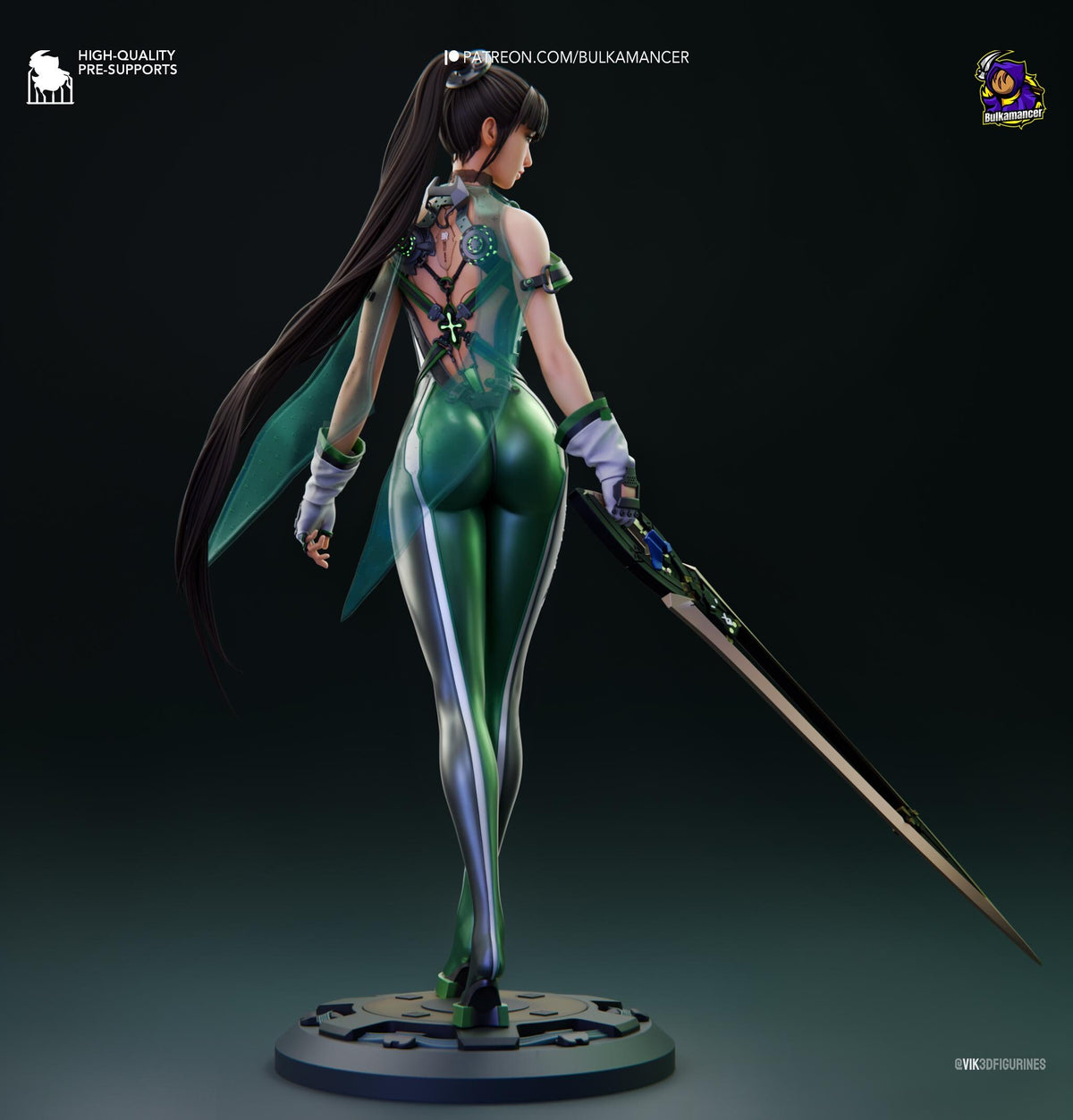 Eve Stellar Blade Figure - resin tabletop miniature alternate angle
