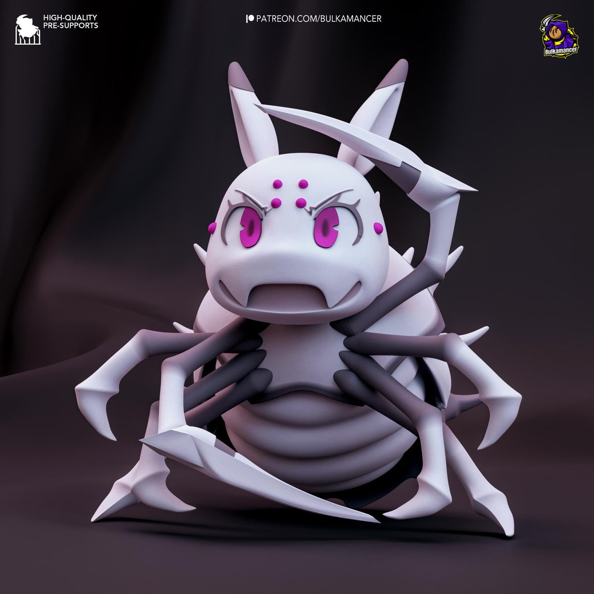 Kumoko Spiders So'm a Spider Chibi Figure - resin tabletop miniature alternate angle