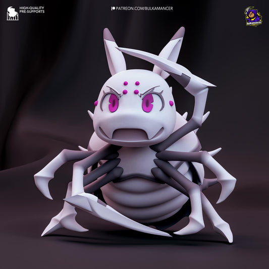 Kumoko Spiders So'm a Spider Chibi Figure - resin tabletop miniature alternate angle