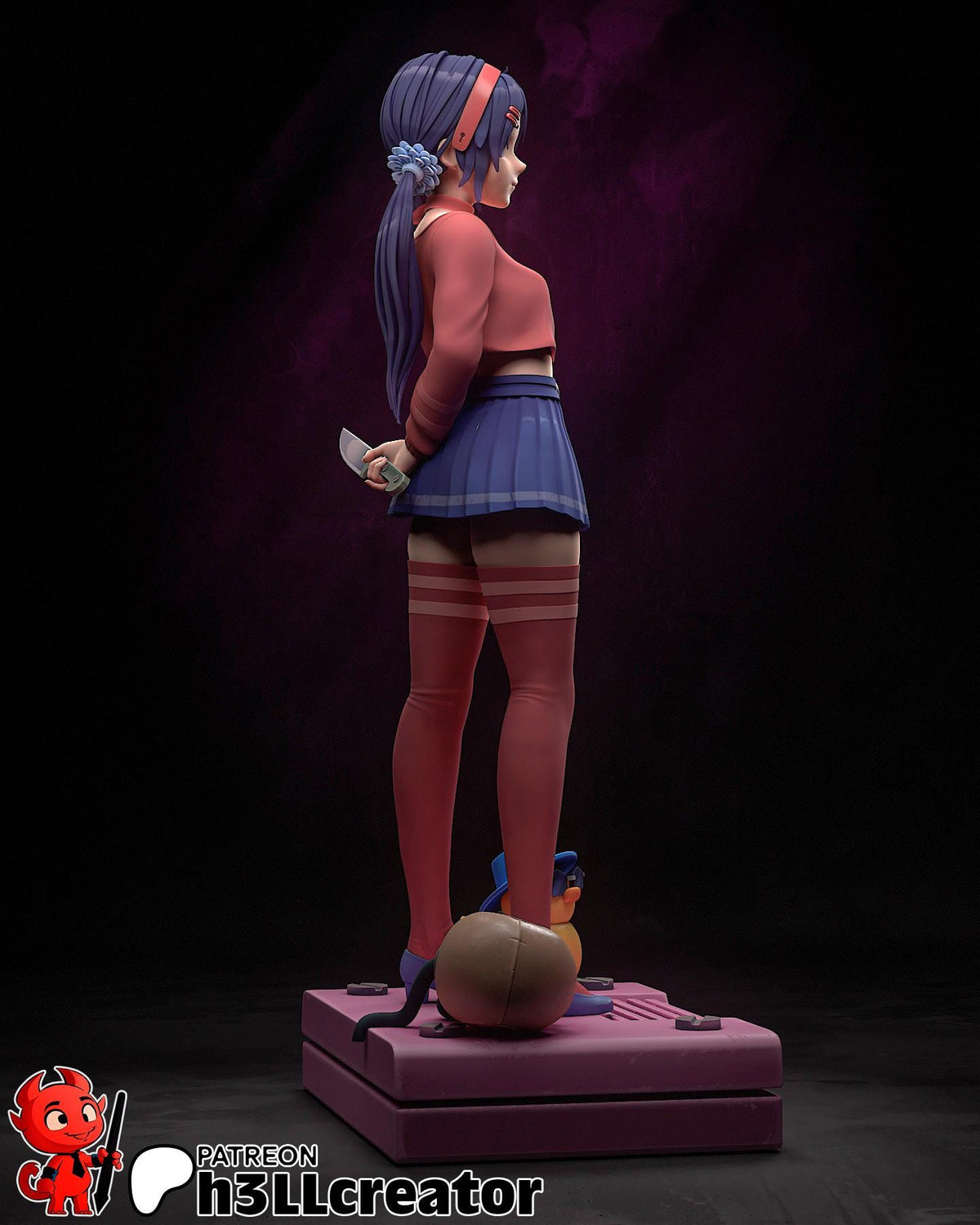 Mita Figure - MiSide - resin tabletop miniature alternate angle