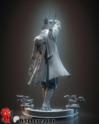 Wolf Sekiro Shadows Die Twice Figure - resin miniature view 6