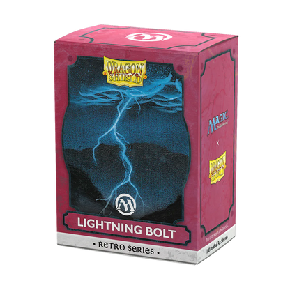 Dragon Shield MTG Retro Series - Lightning Bolt Brushed Art Sleeves (100) - official product image