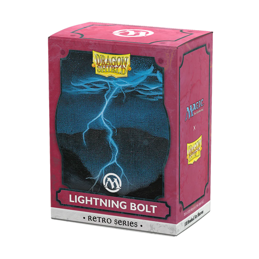 Dragon Shield MTG Retro Series - Lightning Bolt Brushed Art Sleeves (100) - official product image