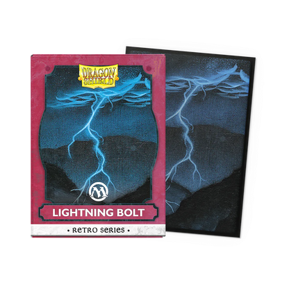 Dragon Shield MTG Retro Series - Lightning Bolt Brushed Art Sleeves (100) - official product image 4