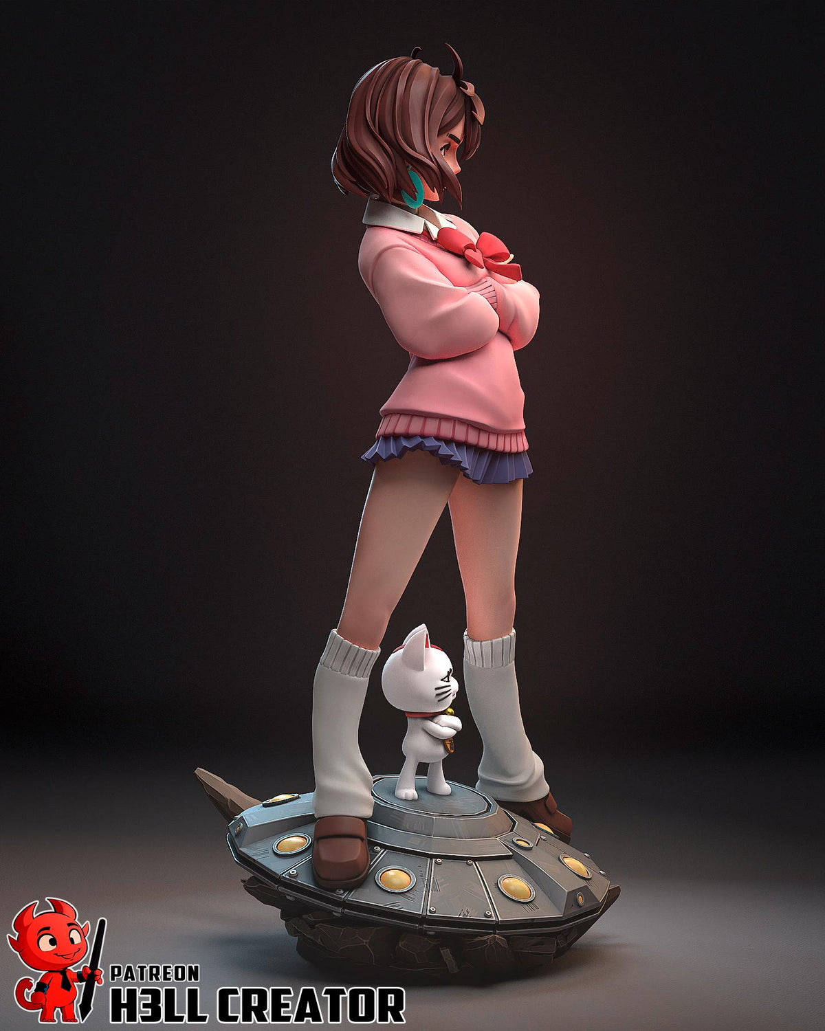 Momo Ayase DanDaDan Figure - resin miniature view 7