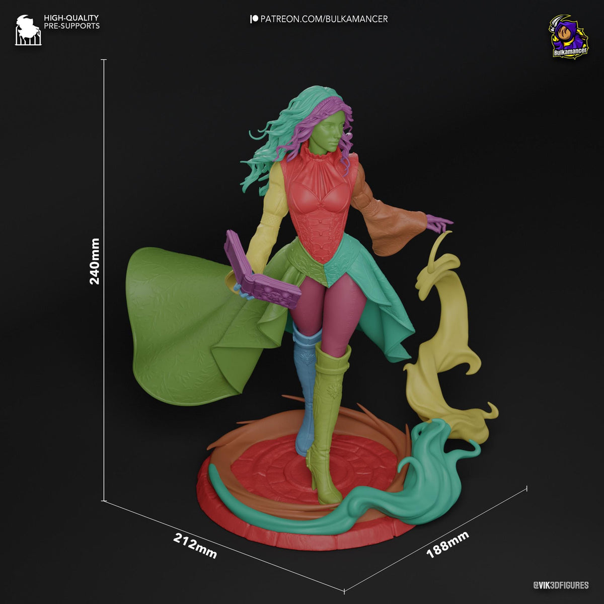Triss Merigold The Witcher Figure - resin miniature view 7