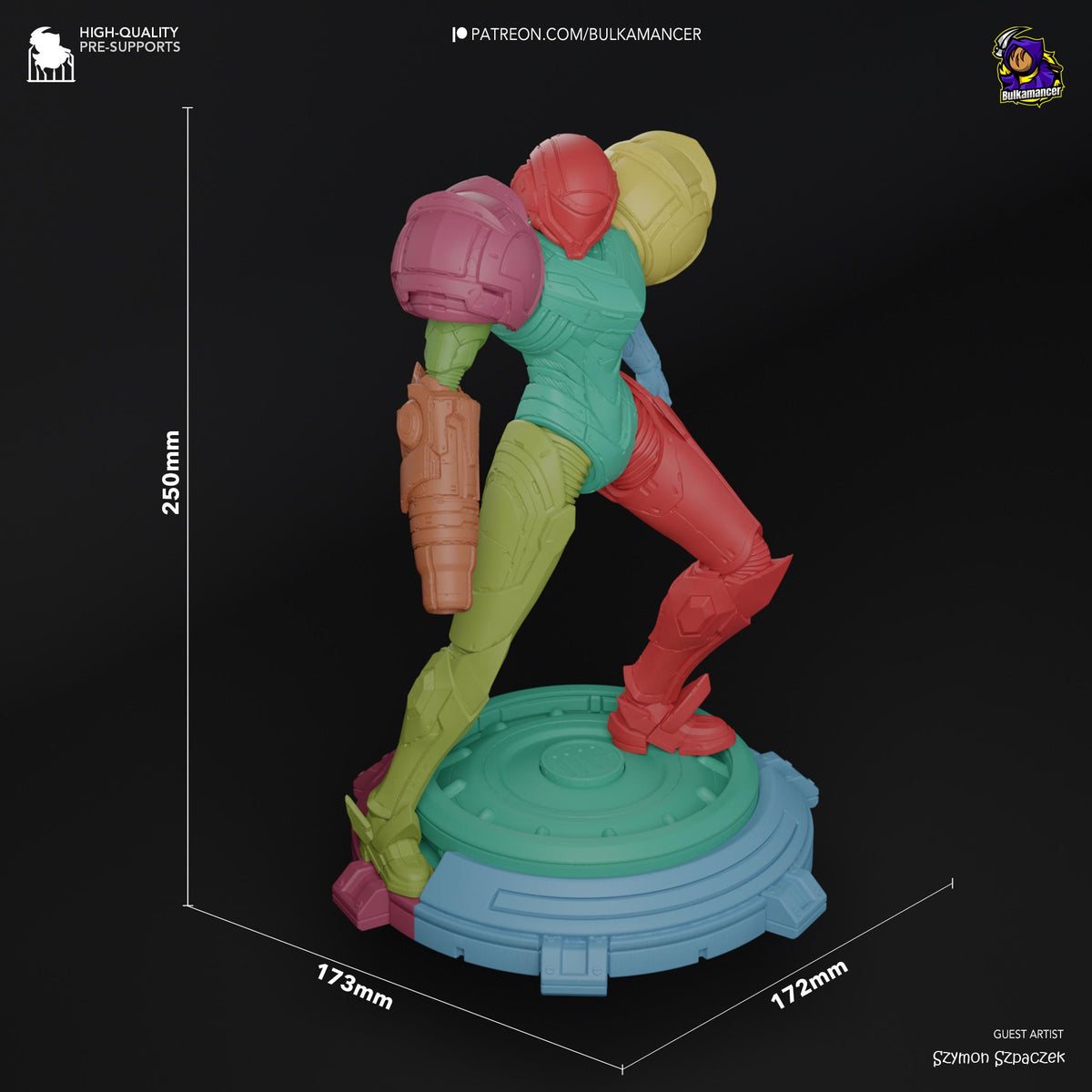 Samus Aran Figure - Metroid - resin miniature view 7