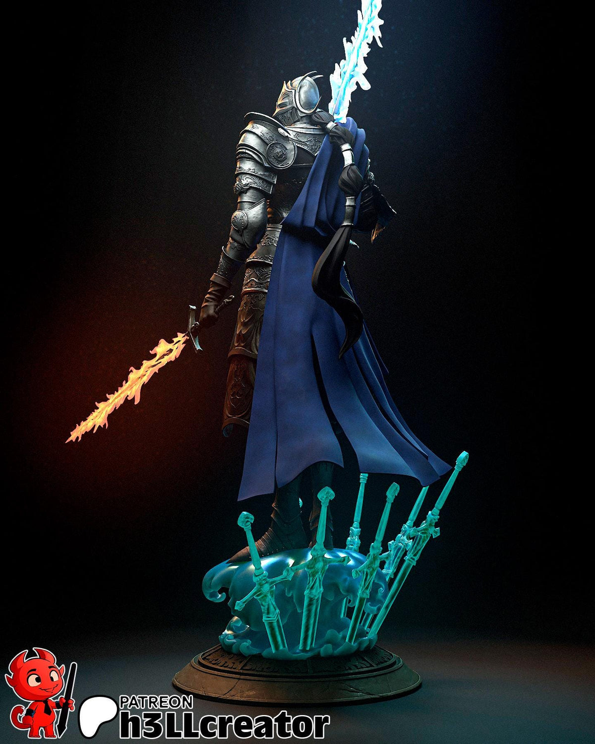 Rellana Figure - Elden Ring - paintable tabletop miniature product view