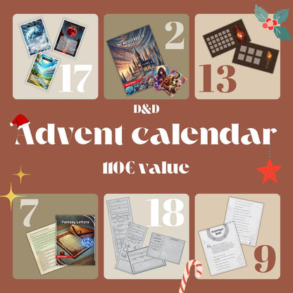 Advent Calendar - digital download preview