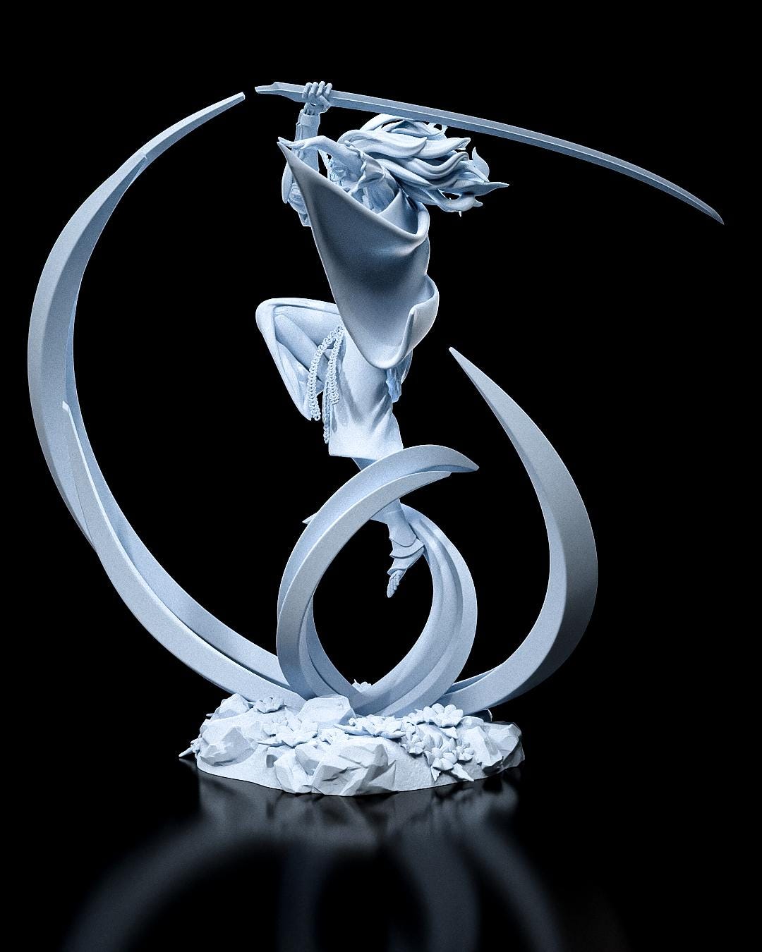 Malenia Figure - Elden Ring - paintable tabletop miniature product view