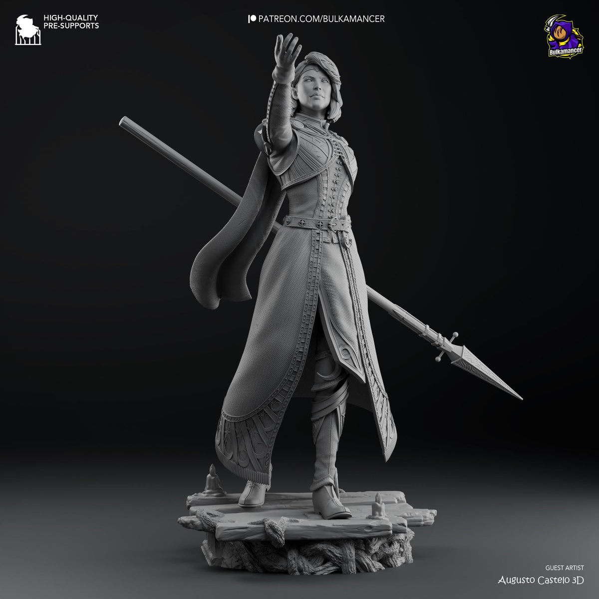 Isobel Figure - Baldur's Gate 3 - paintable tabletop miniature product view