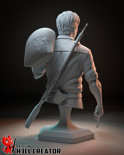 Enzo Favara Mafia The Old Country Bust - 3D printed miniature detail view