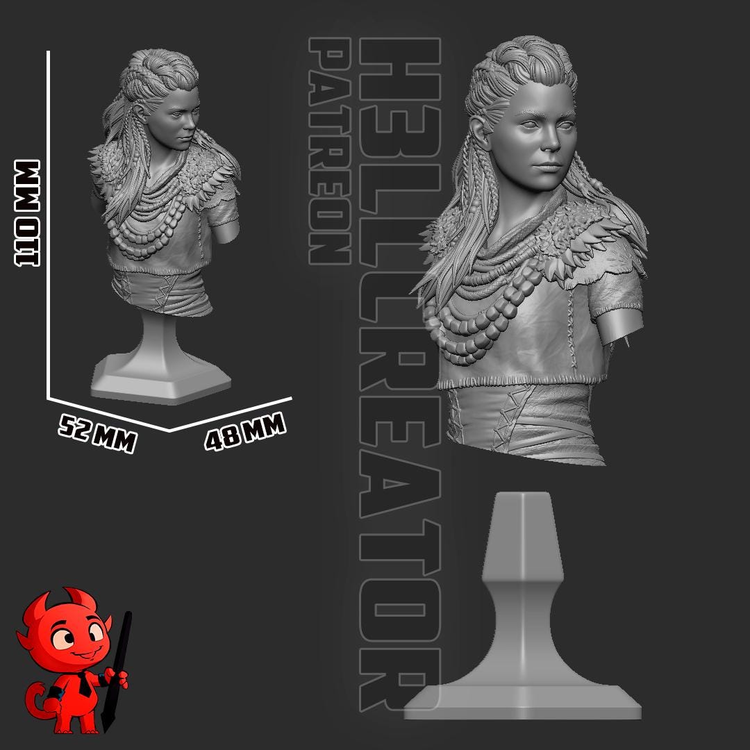 Aloy Horizon Zero Dawn Bust - resin miniature view 7