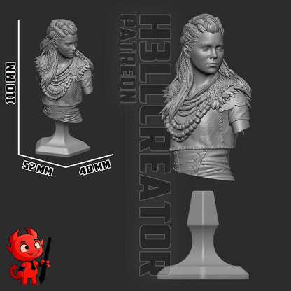 Aloy Horizon Zero Dawn Bust - resin miniature view 7