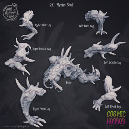 Abomination Enemy Miniature - 3D printed miniature detail view