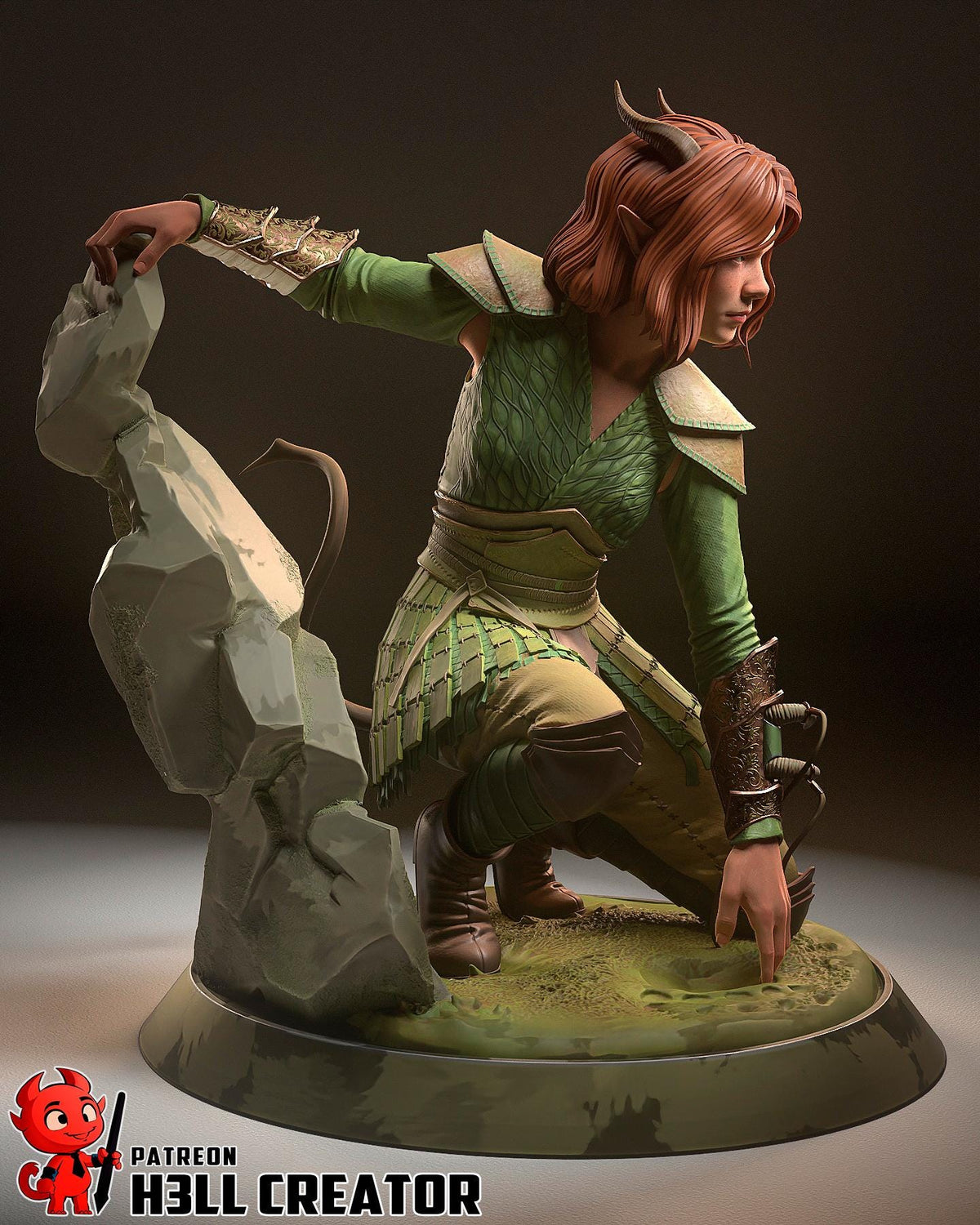 Doric Figure - paintable tabletop miniature product view