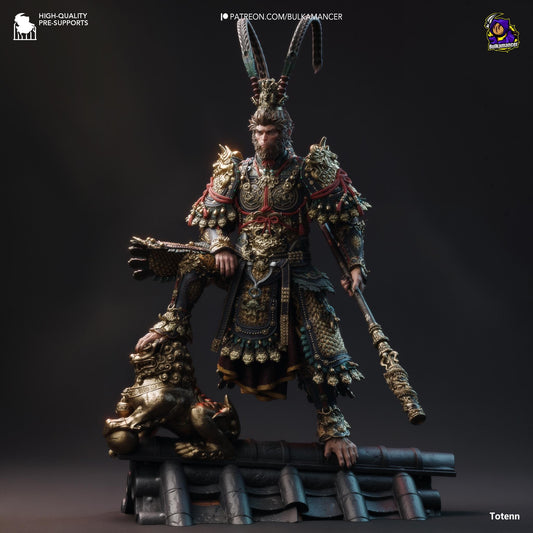 Destined One Black Myth Wukong Figure - resin tabletop miniature front view