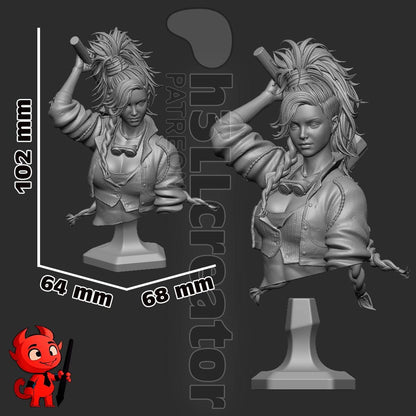 Gemma Bust - Monster Hunter Wilds - paintable tabletop miniature product view