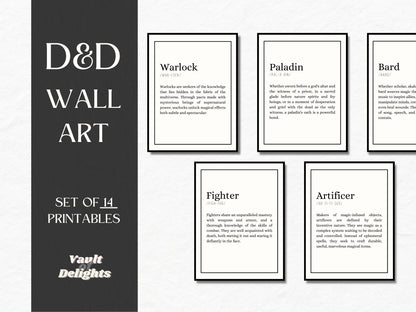 Classes Printable Wall Art - digital download preview