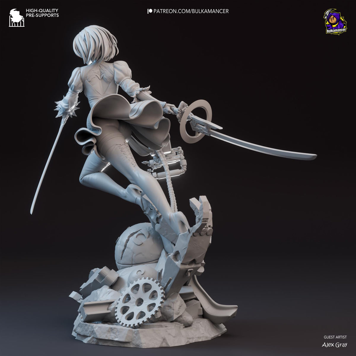 2B Figure - NieR: Automata - resin miniature view 5