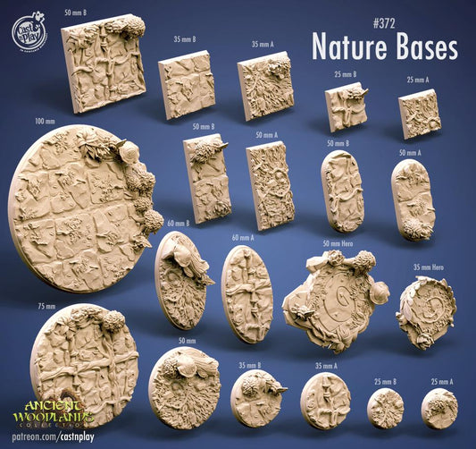 Forest Base - resin tabletop miniature front view