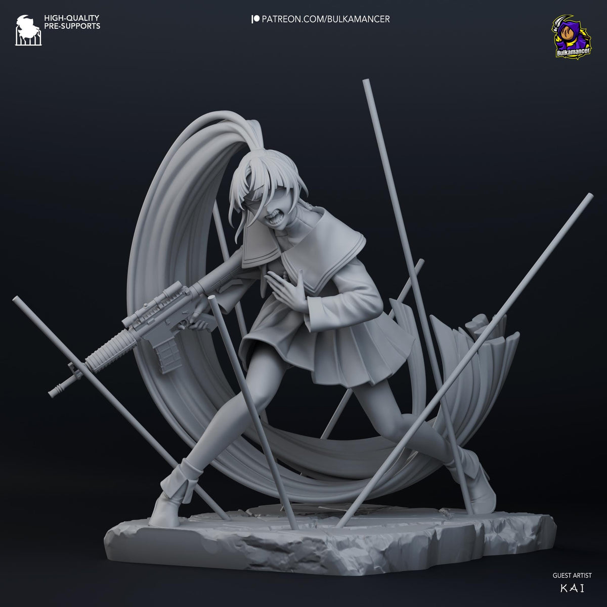 Naima Usseewa song by Ado Figure - paintable tabletop miniature product view