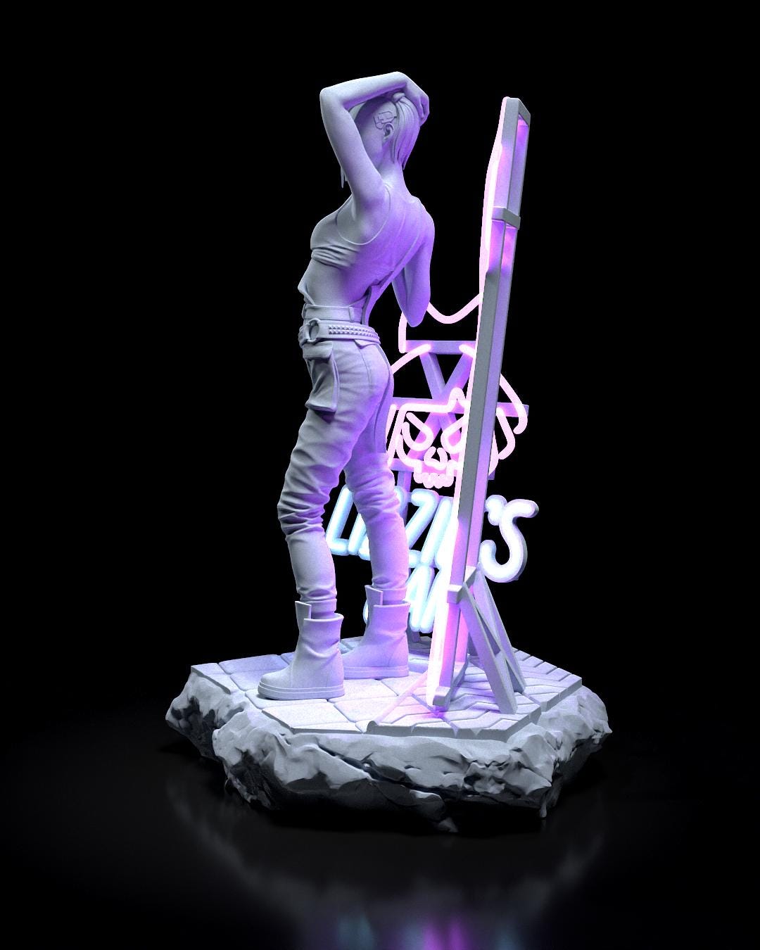 Judy Alvarez Figure - Cyberpunk 2077 - resin miniature view 5