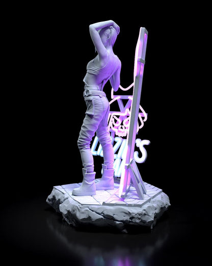 Judy Alvarez Figure - Cyberpunk 2077 - resin miniature view 5