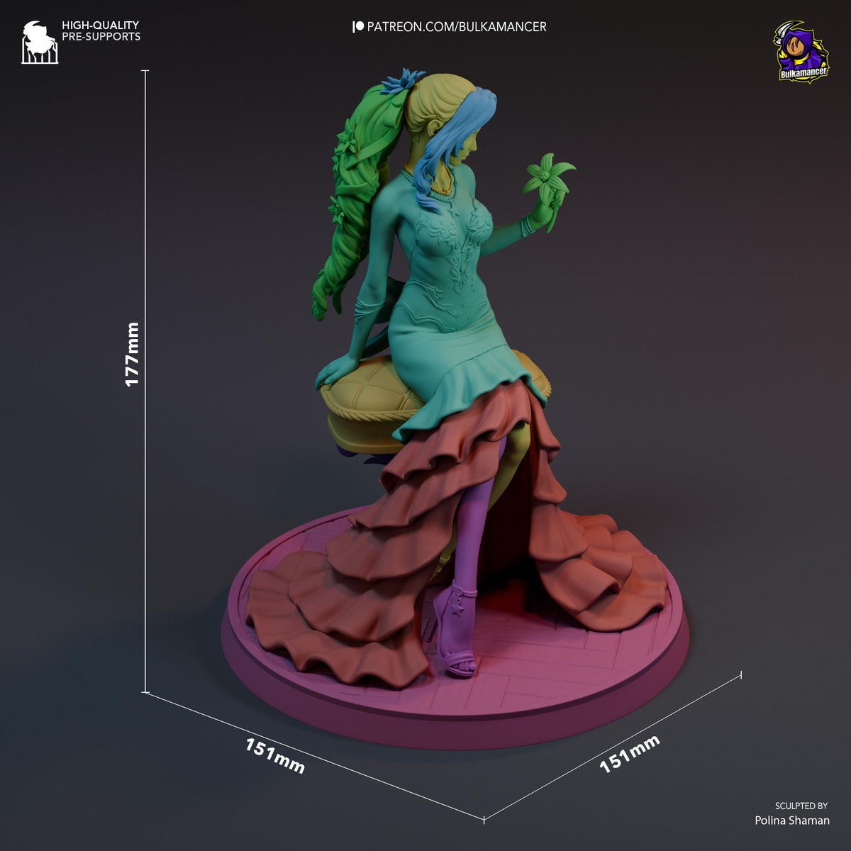 Aerith Figure - Final Fantasy VII - resin miniature view 7