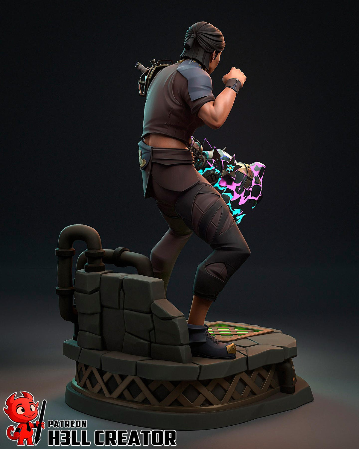 Sevika Figure - Arcane - resin miniature view 7