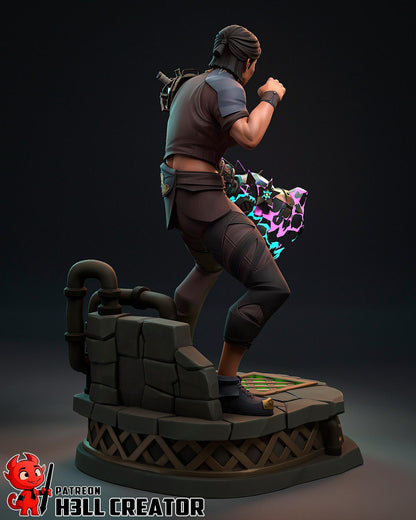 Sevika Figure - Arcane - resin miniature view 7
