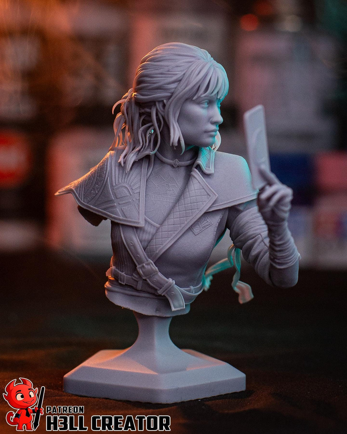 Sciel Bust - Clair Obscur: Expedition 33 - resin tabletop miniature alternate angle