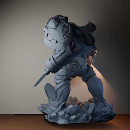 Monometronaut Dwarf Miniatures - Monometronaut - back left three-quarter view