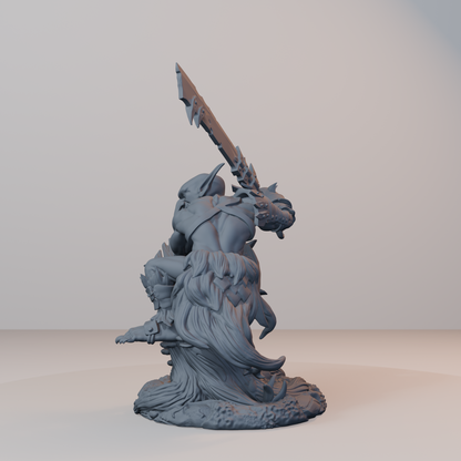 Pokeys Orc Miniatures - Pokeys Pose 02 - back left three-quarter view