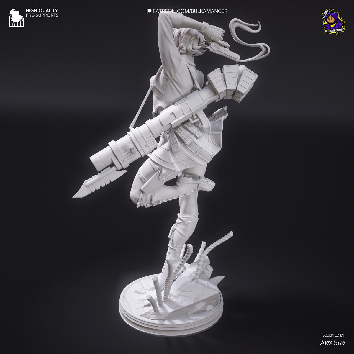 Lady Devil May Cry 3 Figure - resin miniature view 5