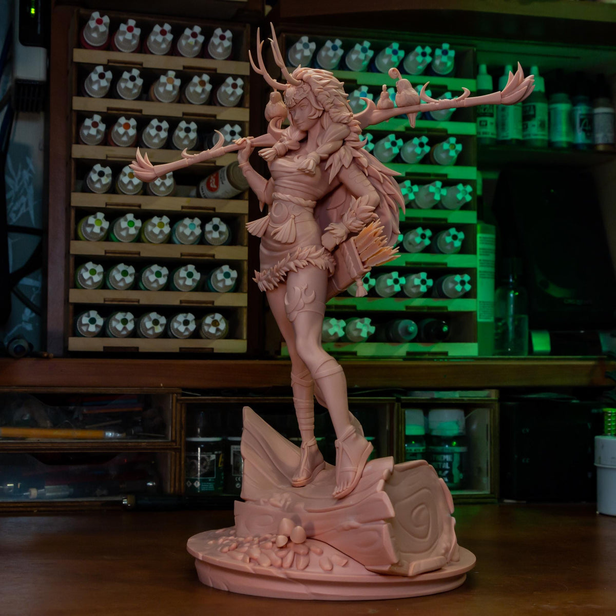 Artemis Figure - Hades - resin tabletop miniature alternate angle