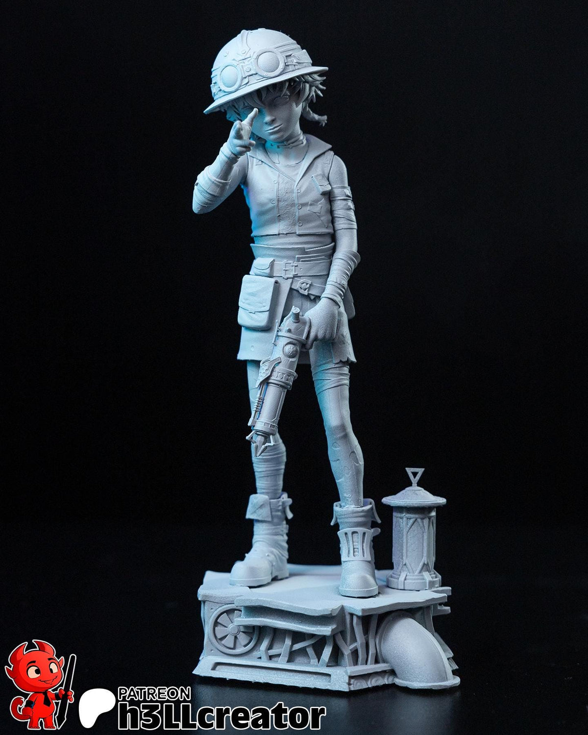 Isha Figure - Arcane - resin tabletop miniature alternate angle