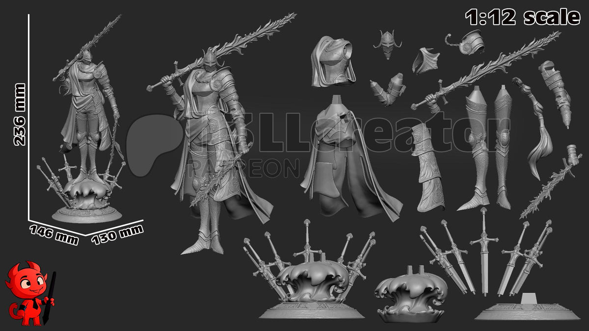 Rellana Figure - Elden Ring - resin miniature view 6