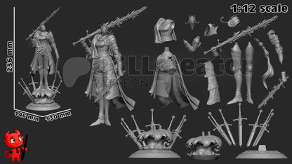 Rellana Figure - Elden Ring - resin miniature view 6