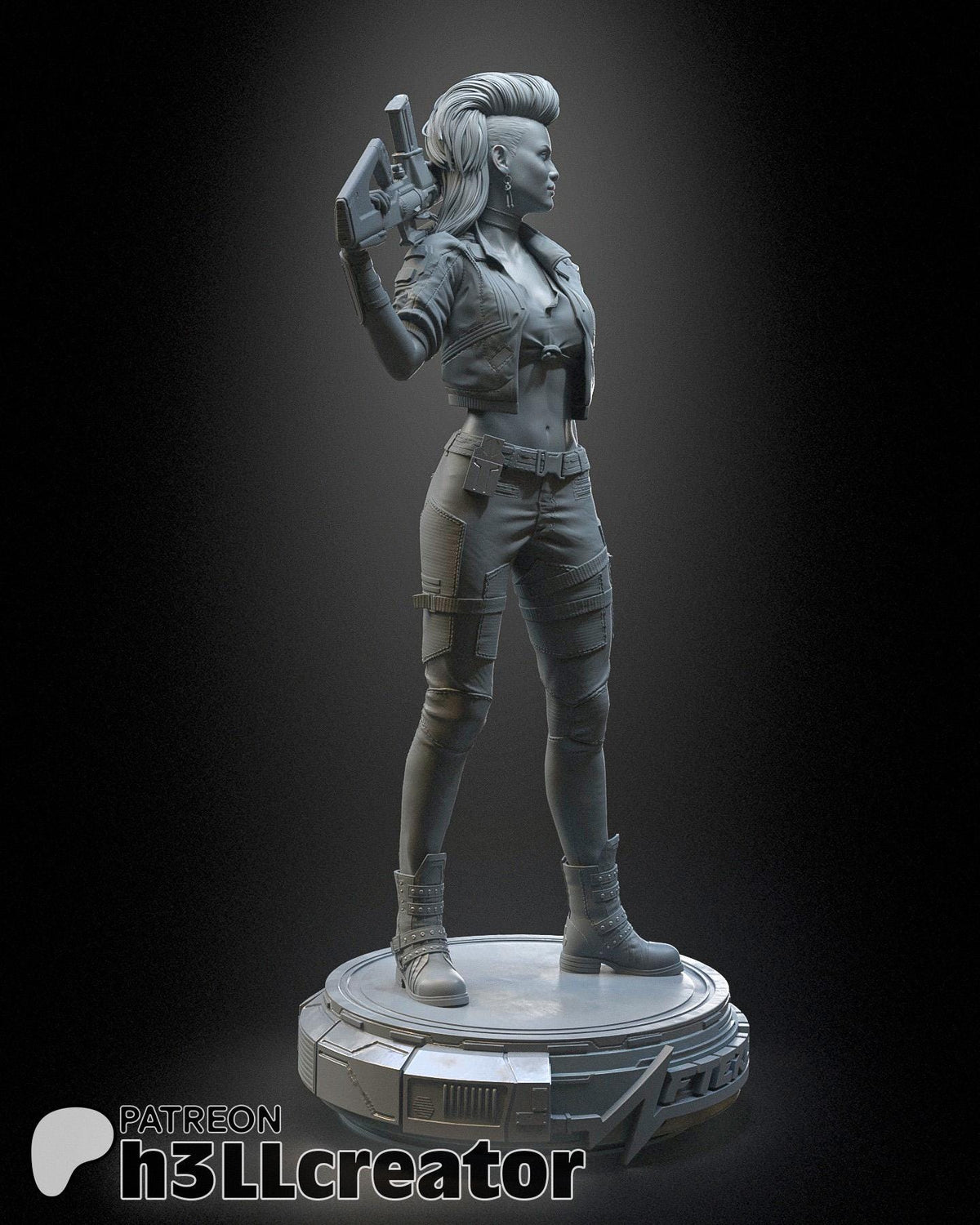 Rogue Amendiares Figure - Cyberpunk 2077 - resin miniature view 5