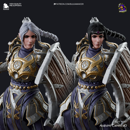 Shadowheart Figure - Baldur's Gate 3 - 3D printed miniature detail view