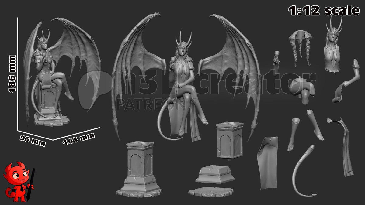 Mizora Figure - Baldur's Gate 3 - resin miniature view 6
