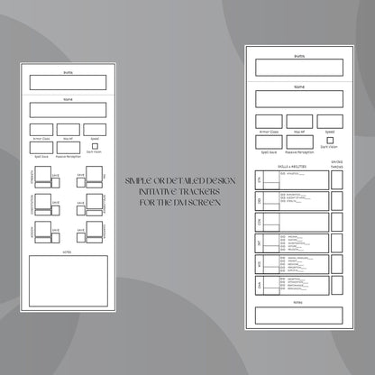 Fillable Initiative Tracker Cards - digital product alternate preview