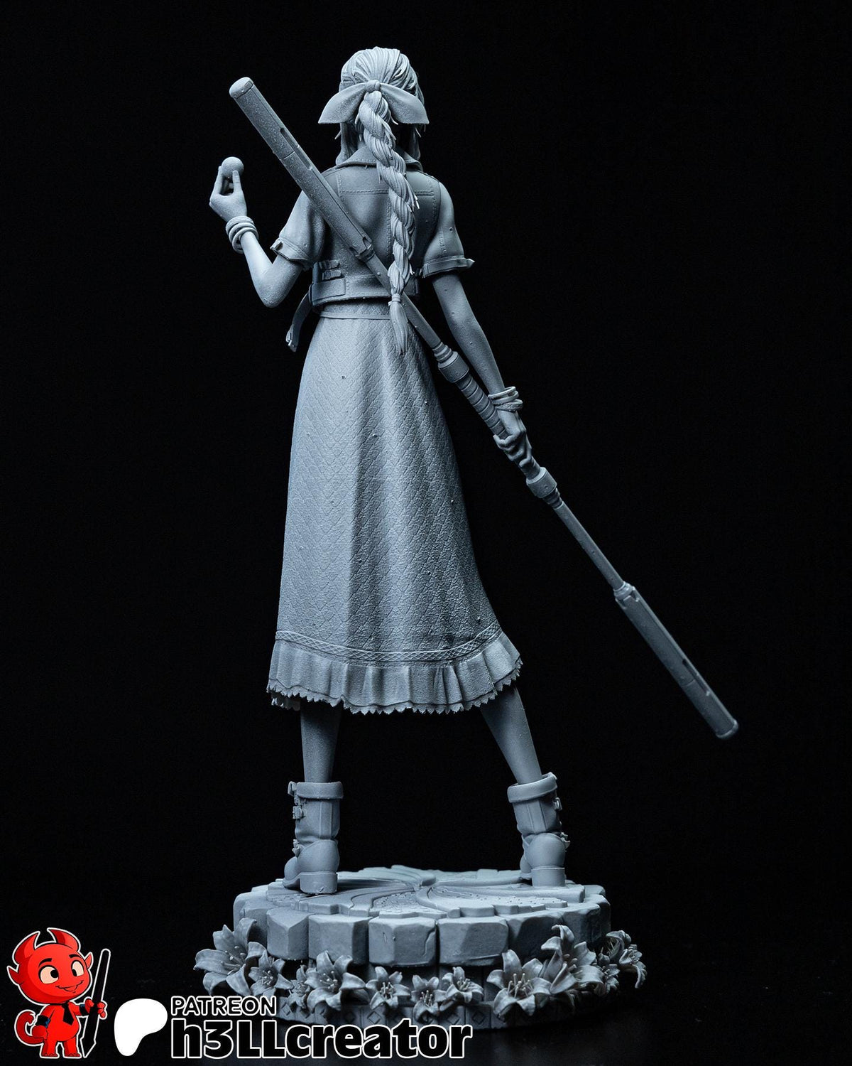 Aerith Figure - Final Fantasy VII - resin miniature view 7
